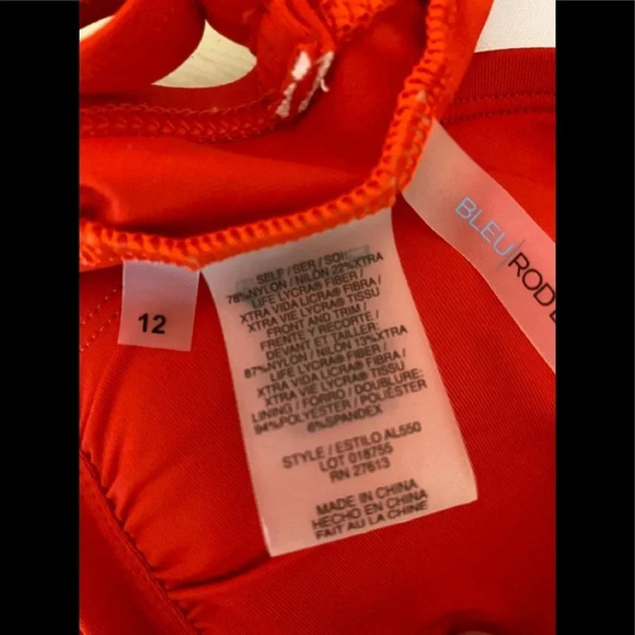 NWOT Bleu Rod Beattie Gold Rush One Piece Swimsuit Sz 12 - Picture 6 of 8